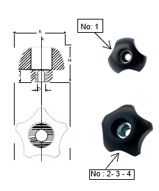 Plastik Yonca Burçlu Patlak